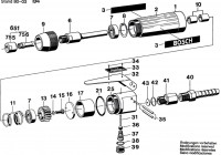 Bosch 0 607 250 194 50 WATT-SERIE Straight Grinders Spare Parts